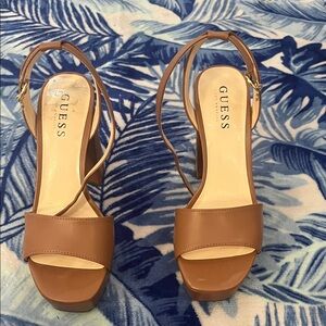 Guess Women's Brown Platform Heels
